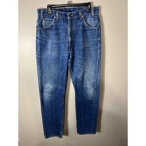 Levi's 505 Vintage 90s Jeans Orange Tab Dark Straight Leg Regular Fit USA 36 34